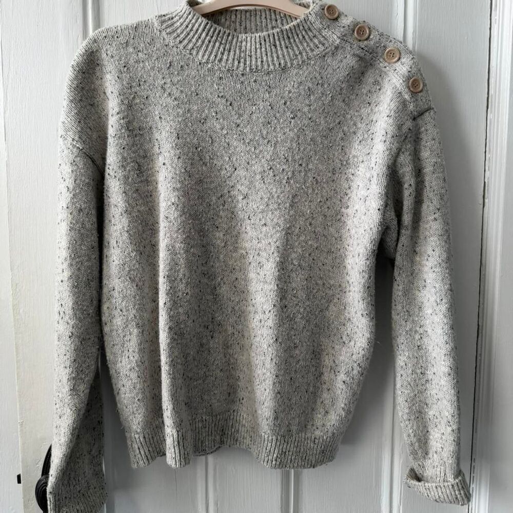 Sanctuary Women's Grey and White Jumper